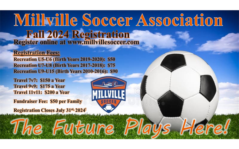 Register for the Fall 2024 Season now!  Click 