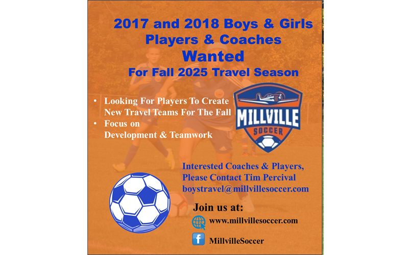 Travel Players & Coaches Needed for Fall 2025 Season